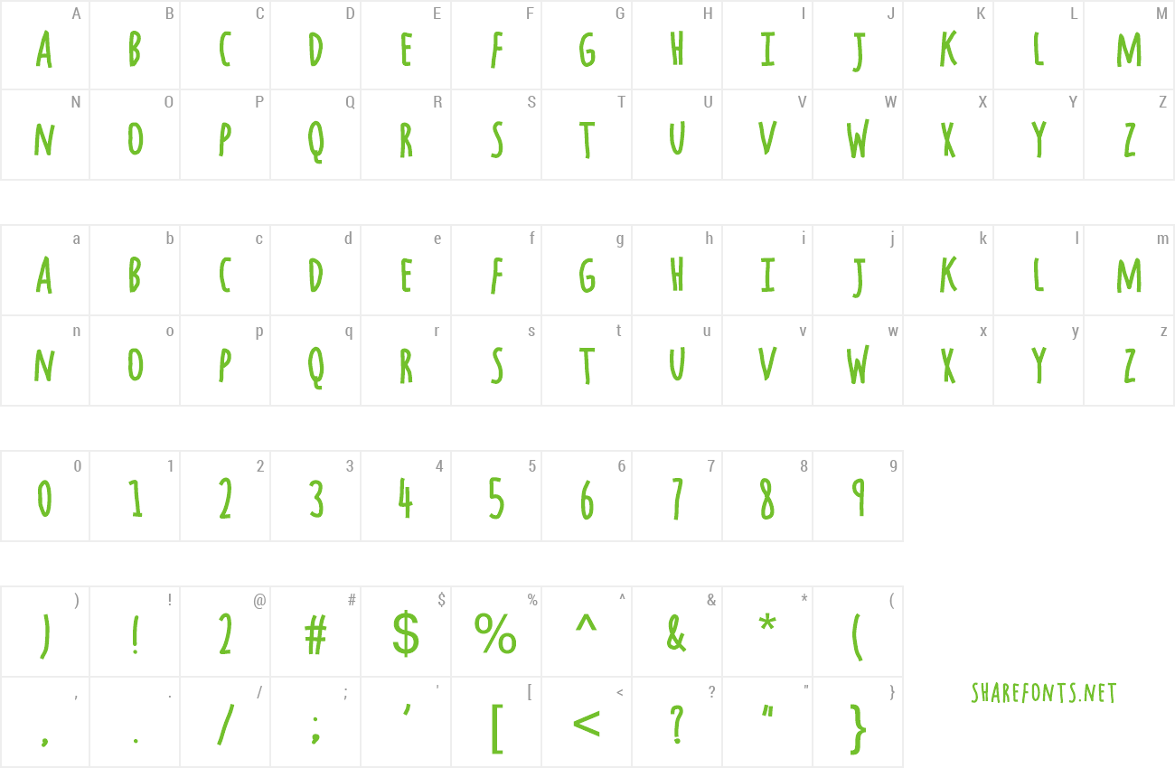 Font Chocolate Windows preview